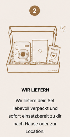 Instax mieten mit ästhetischem Setup